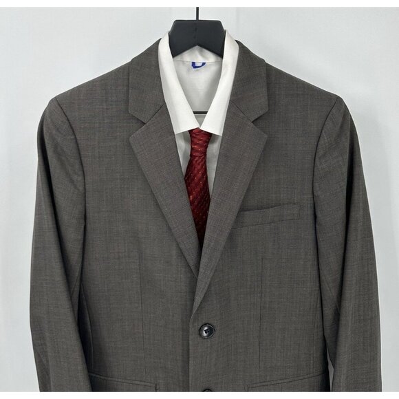 jacket blazer sport coat xylo js royce slim fit stretch wool brown 36S - Picture 4 of 9